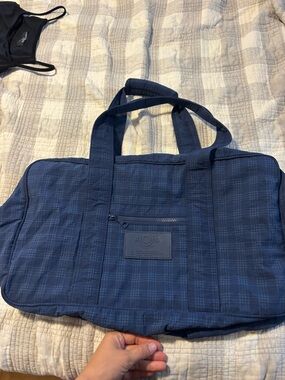 ALOHA Collection Navy Quilted Duffel Tote